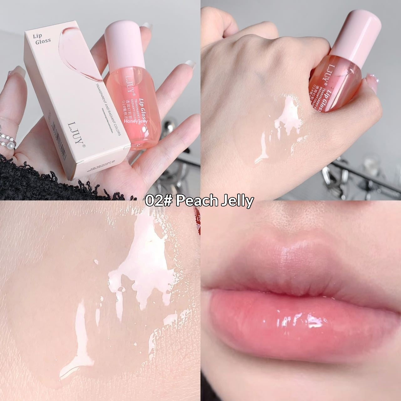 LJUY Lip Oil Translucent And Illusionary Color Lip Gloss Transparent