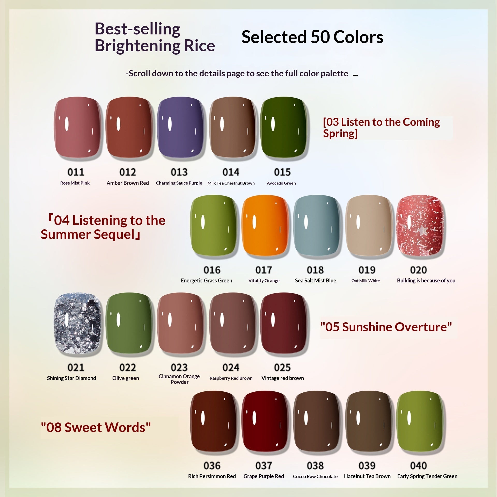 Dreamy Garden Water-Based Nail Polish SetNo Baking Required