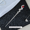 New Versatile Alloy Hairpin Snake-shaped Gem Hair Accessory