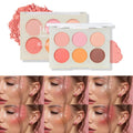 Julystar Beauty Matte Rouge Blush Repair Three-dimensional Eye Shadow Six-color Integrated