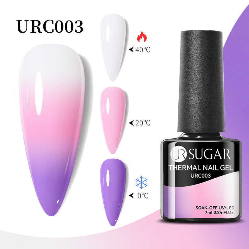 UR Sugar Autumn And Winter New Temperature Change UV Polish Cold And Warm Gradient Nail Glue