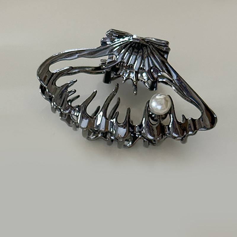 Luxury Metallic Hollow Shell Hair Clip