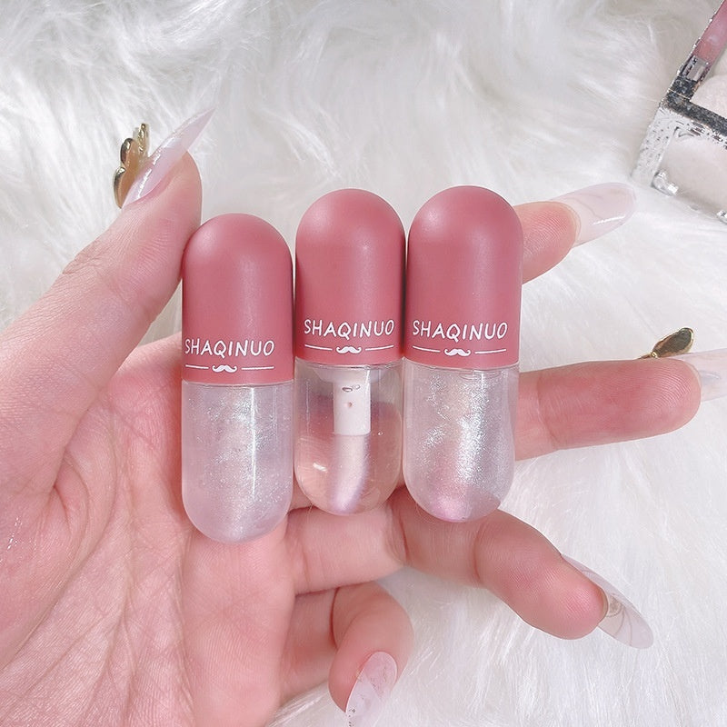 Mini Capsule Lip Gloss Transparent Color Changing Moisturizing And Nourishing Lip Lacquer