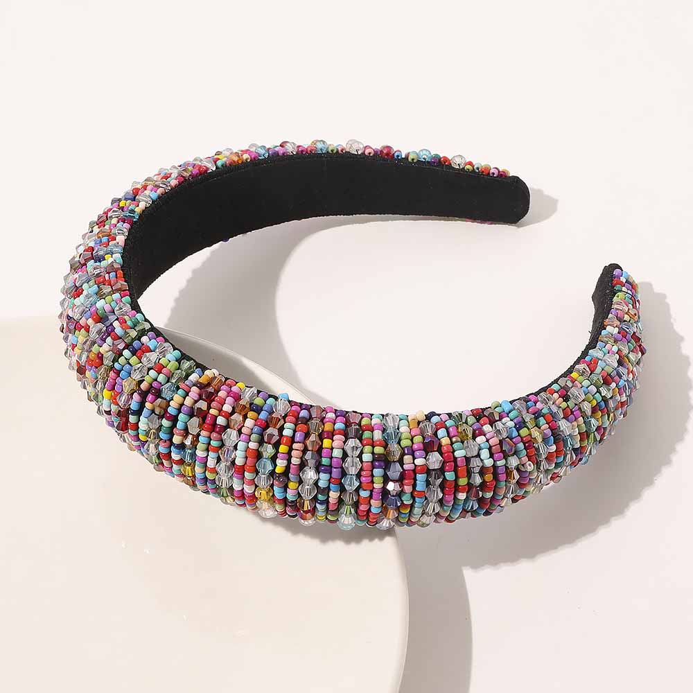 Women's Wide Brim Baroque Crystal Headband