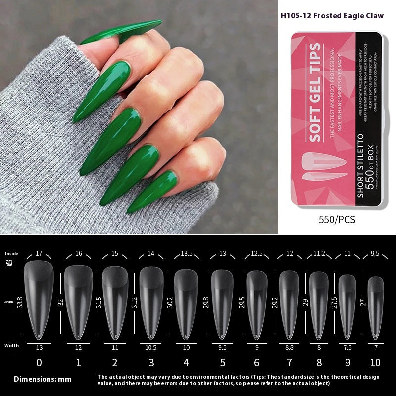 Porcelain White Box Nail Polish Ultra-thin And Scratch Free Matte soft gel tips