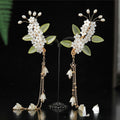 Women's Tassel Clip Antique Style Lily Of The Valley Hair Accessories