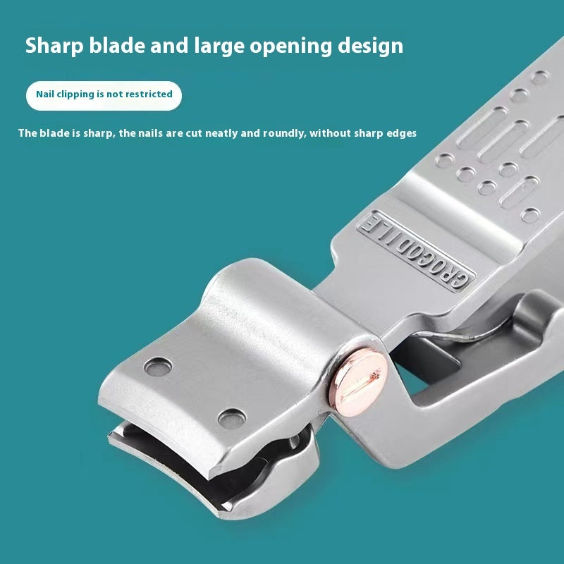 Nail Clippers Stainless Steel Large Opening Portable