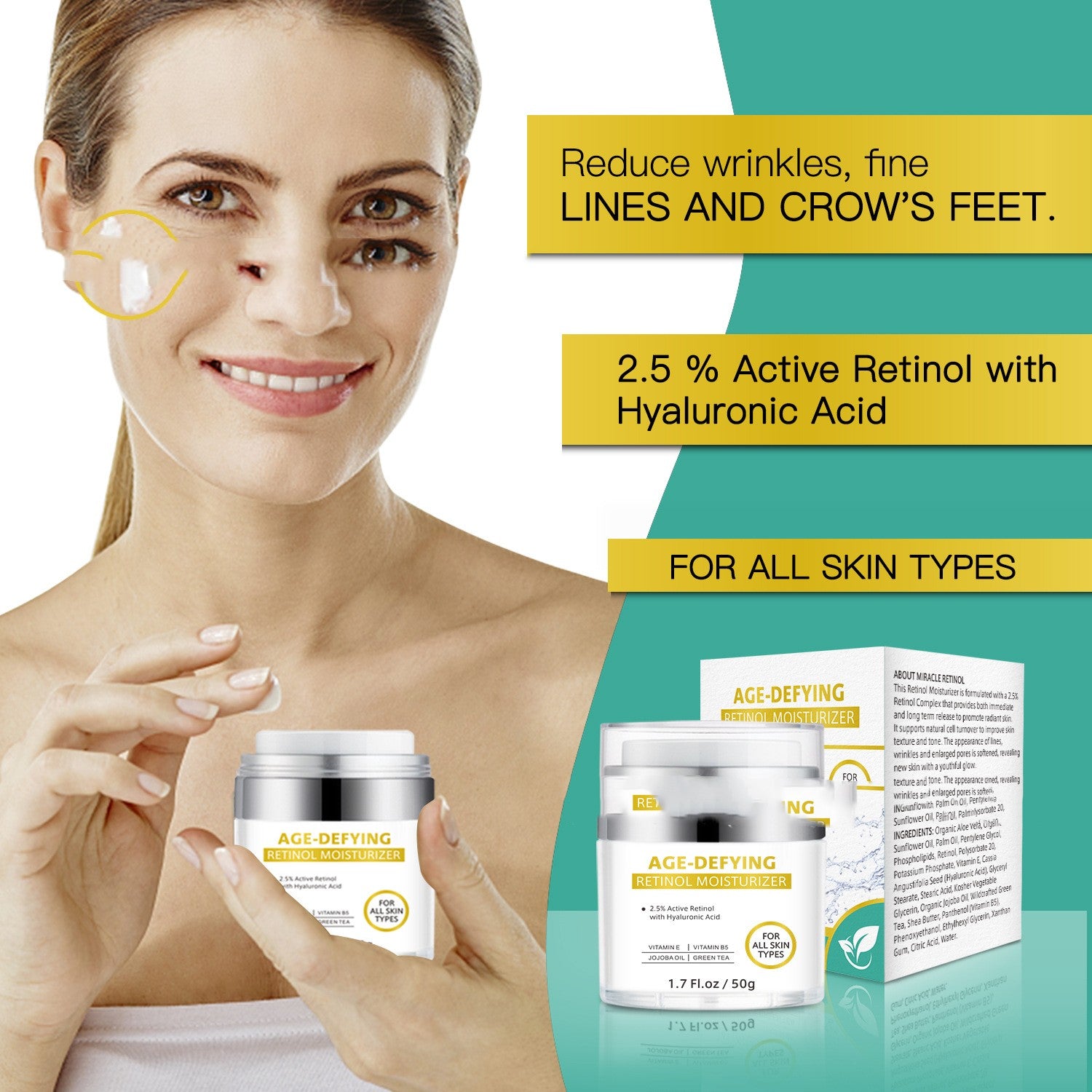 Hydrating Moisturizing Facial Cream Firming Moisturizing Fading Wrinkle