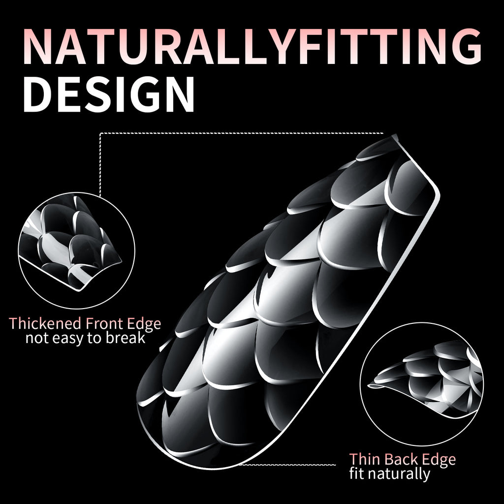 Misscheering 3D Scale Long Shaping Nail Tip
