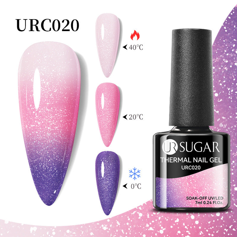 UR Sugar Autumn And Winter New Temperature Change UV Polish Cold And Warm Gradient Nail Glue