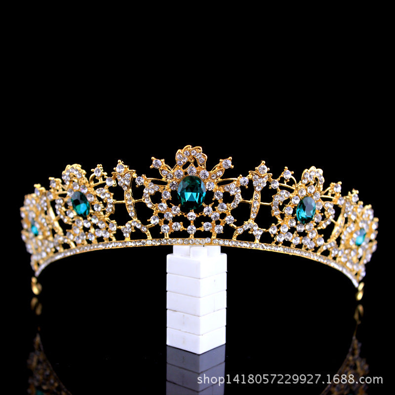 Big Crown European Baroque Wedding Princess Hair Accessories Vintage