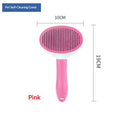 One-click Pet Hair Removal Steel Comb For Cats And Dogs