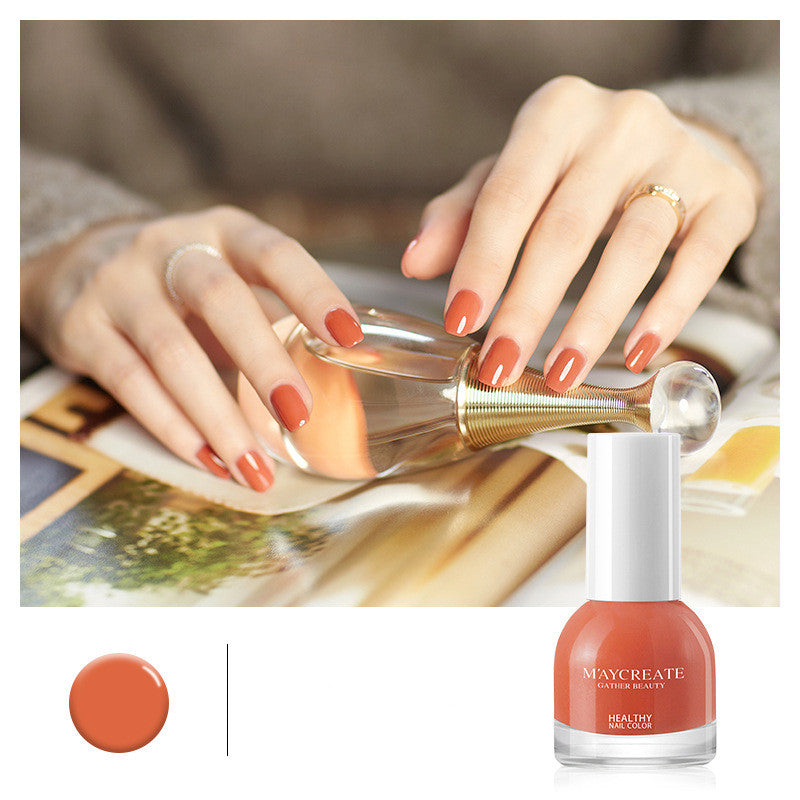 Maycreate Nail Polish Female Long-lasting Tear-free Baking Free Transparent Net Red Summer Nail Polish