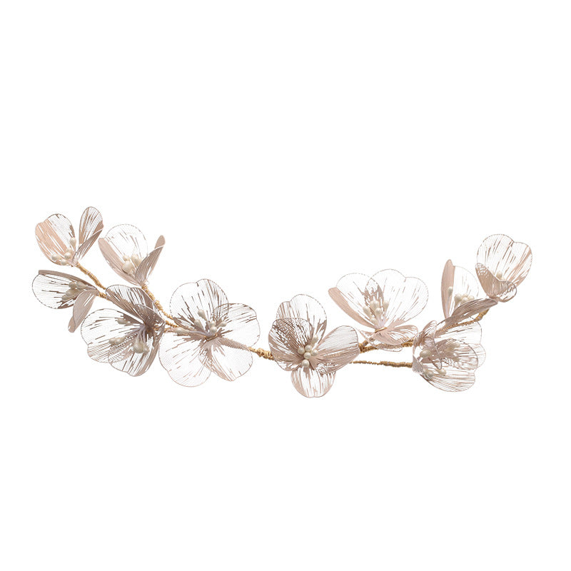 Korean Sweet Forest Retro Handmade Headdress Lace Flowers