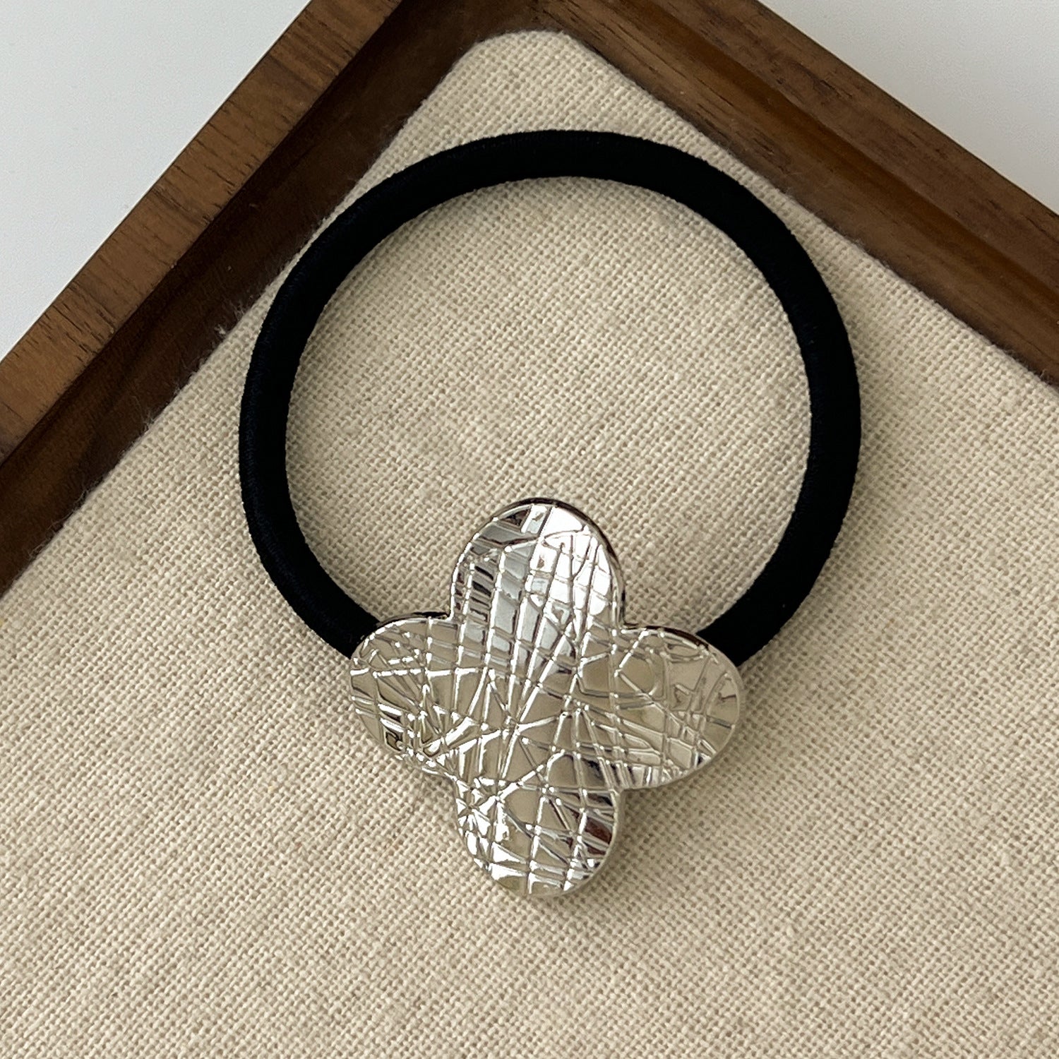 European And American Cold Style Geometric Metal Concave-convex Stretch Retro Head Rope