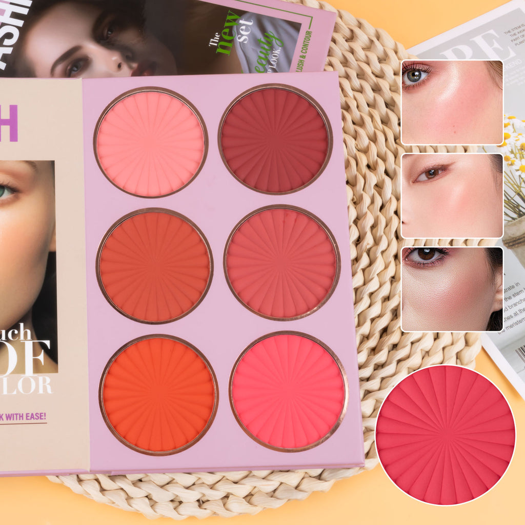 UrAtm 67 Colors Makeup Palette Five-layer Book Turning Eye Shadow Plate Blush