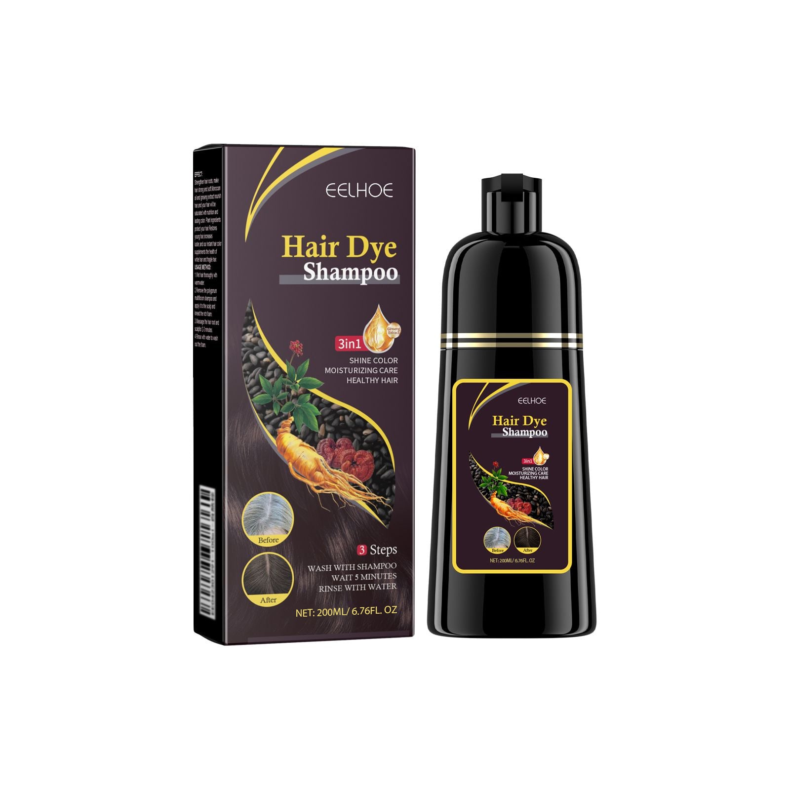 Eelhoe Polygonum Multiflorum Black Repair Soft Shampoo