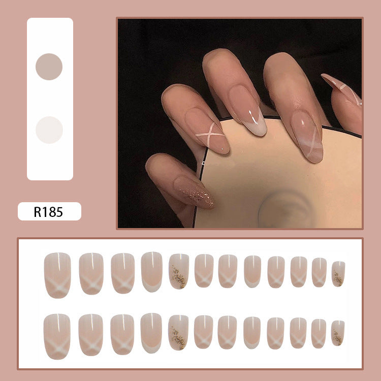 Women's French Nude Wear Nail Set