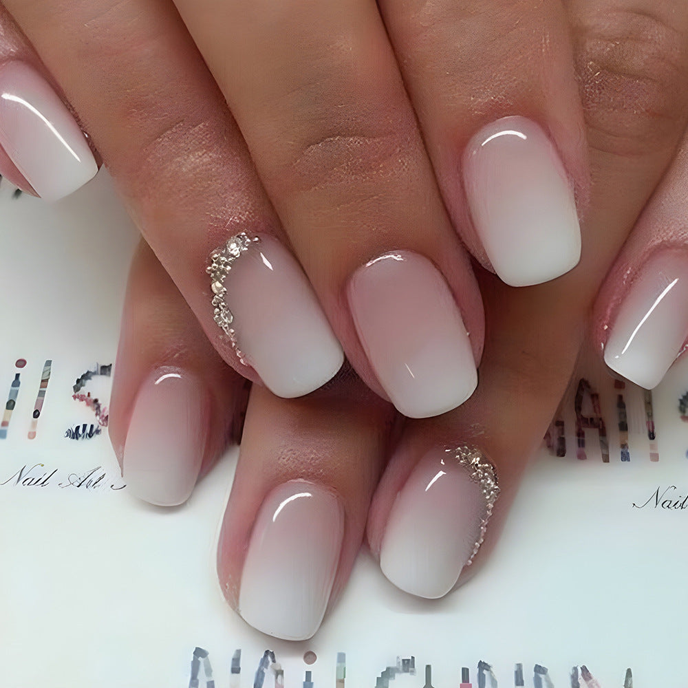 Women's Gradient Jelly Powder Nail Sticker