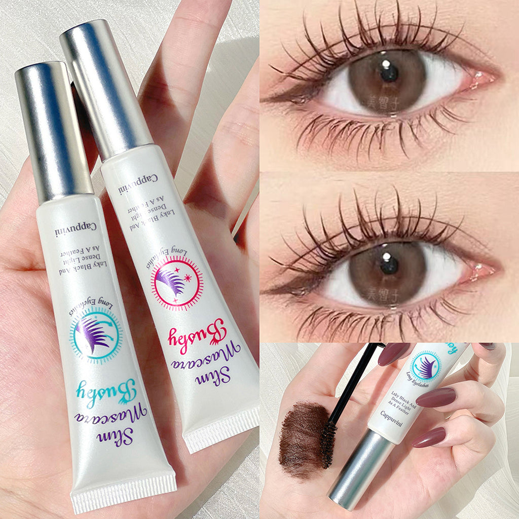 Cappuvini Small White Tube Toothpaste Tube Mascara Waterproof Long