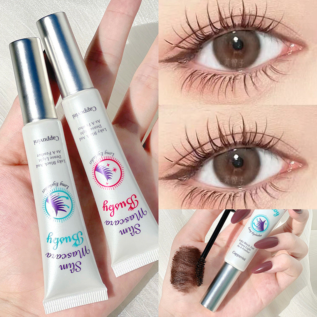 Cappuvini Small White Tube Toothpaste Tube Mascara Waterproof Long