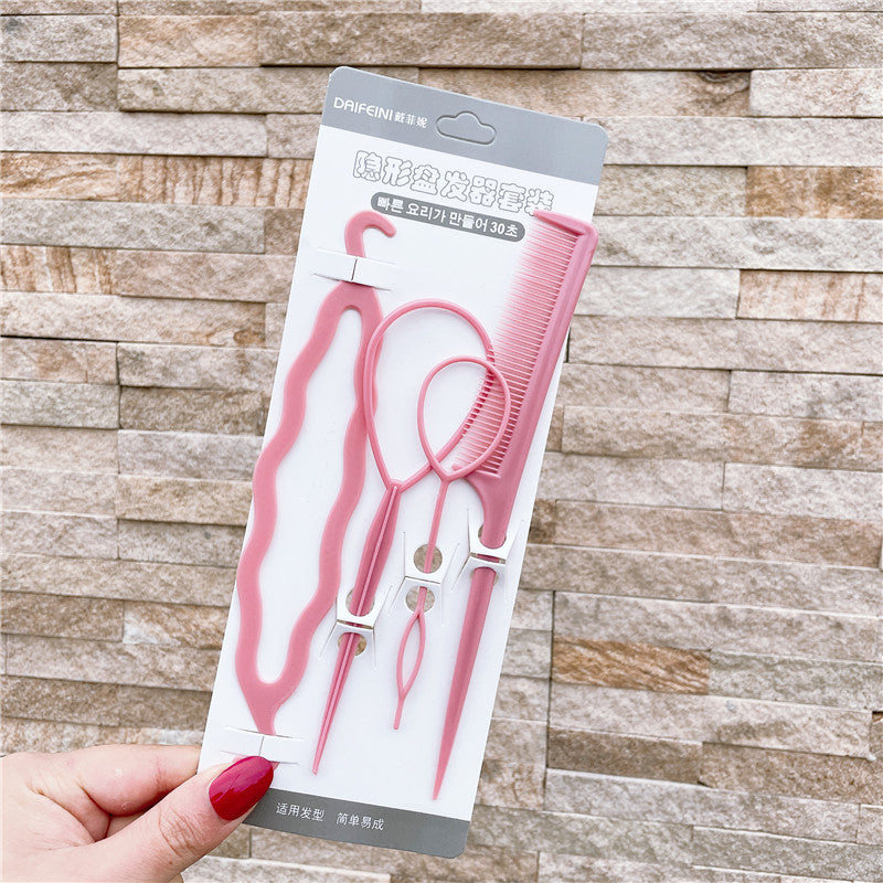 Plastic Comb Pattern Design Hair Pulling Needle Ball Head Hair Curler