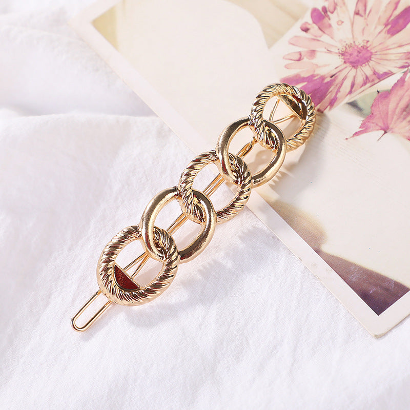 Baroque Chain Alloy Plated Hair Clip