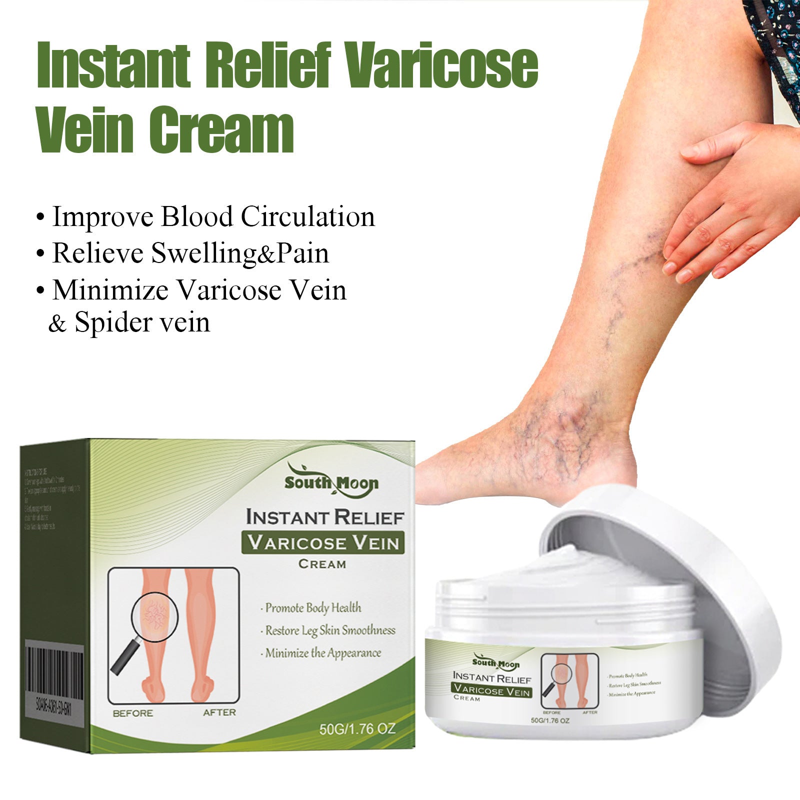Leg Curved Earthworm Leg Massage Neck Cream