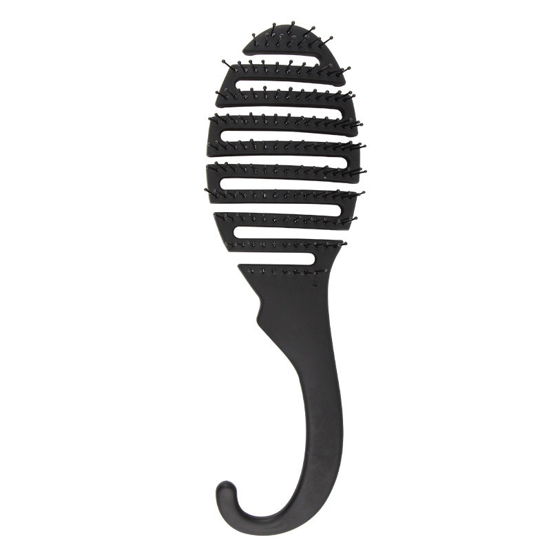 Elastic Bending Massage Curly Hair Styling Curved Comb