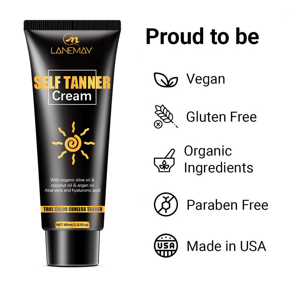 Black Cream Tanning Cream Wheat Color Sunbath