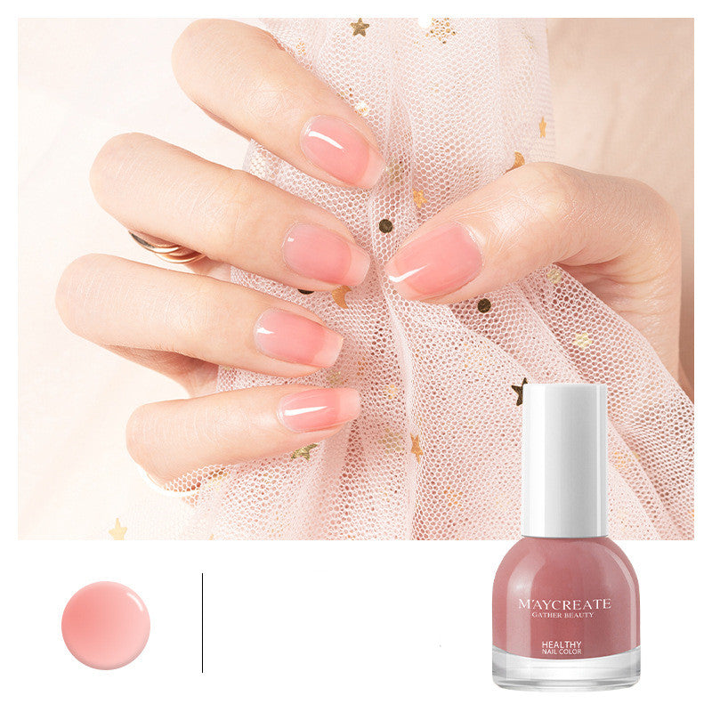 Maycreate Nail Polish Female Long-lasting Tear-free Baking Free Transparent Net Red Summer Nail Polish