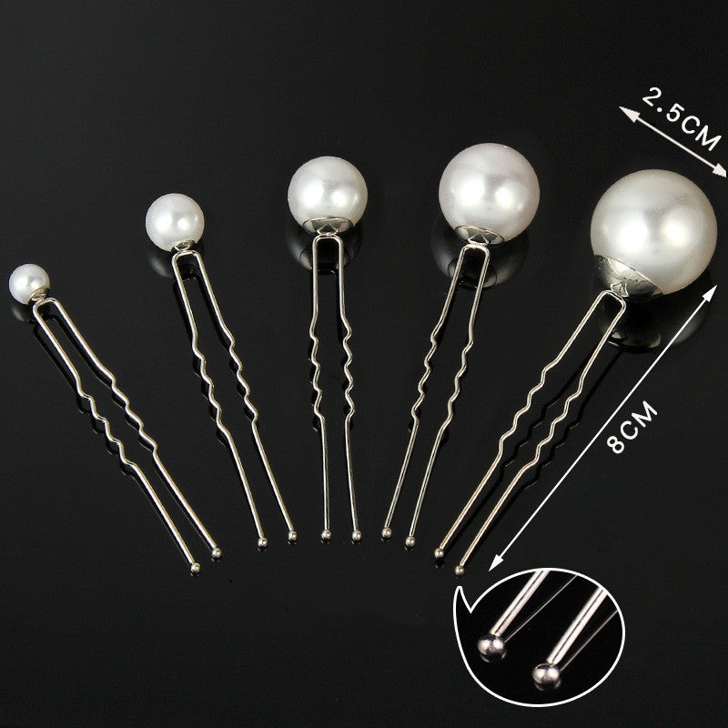 Pearl Hairpin Temperament Ball Head Girls