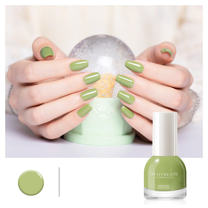 Maycreate Nail Polish Female Long-lasting Tear-free Baking Free Transparent Net Red Summer Nail Polish