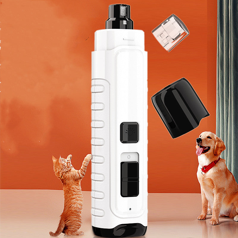 EE FC Pet Nail Polisher 4 LED Rechargeable Electric Polisher For Cats And Dogs
