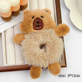 Children's Cartoon Plush Large Intestine Headdress Barrettes