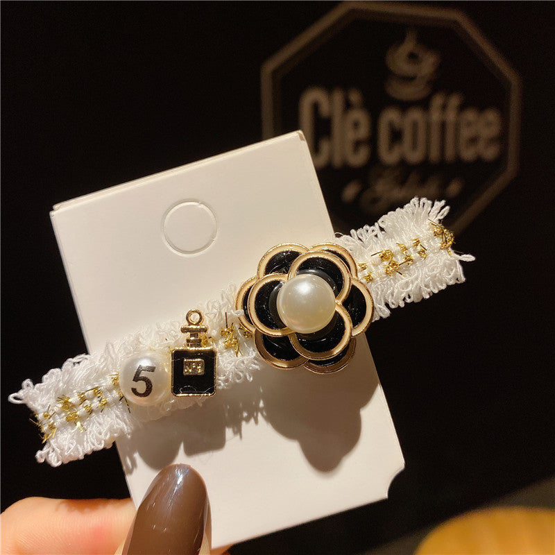 Classic Style Camellia Barrettes Female Sweet Fairy Fringe Clip Head Accessories