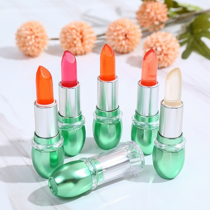 Initial Heart Lovers Cross-border Aloe Lipstick Color Changing Lip Balm Nourishing Moisturizing