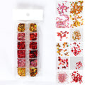 Laser Maple Leaf Shape Nail Decoration Sequins