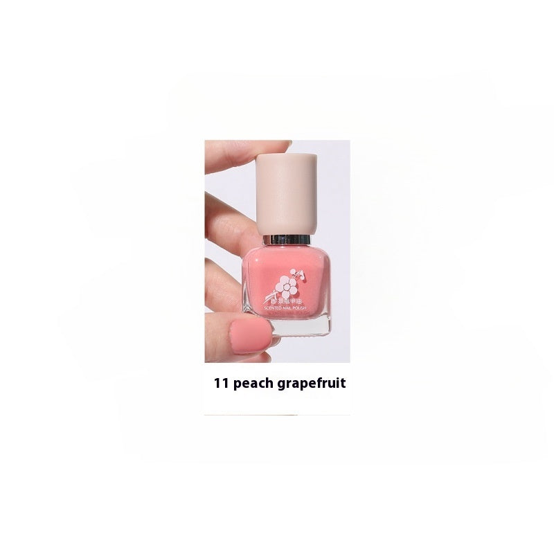 Wutering Water-based Quick-drying Baking-free Long-lasting Tearable Popular Color White Fragrance-retaining Nail Polish