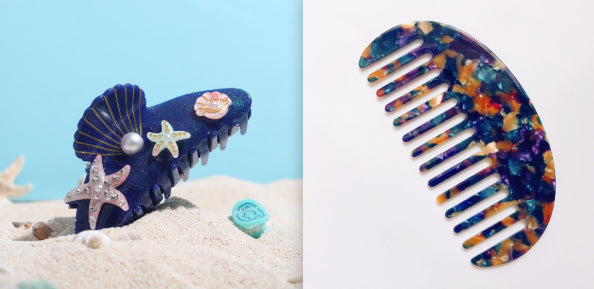 Ocean Acrylic Starfish Shell Temperament Seabed Barrettes