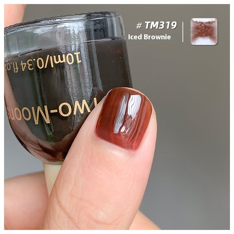 Two-Moons Summer Nail Polish Baking-free Non-tearing Jelly Juicy Grape Amber Strawberry Chopsticks