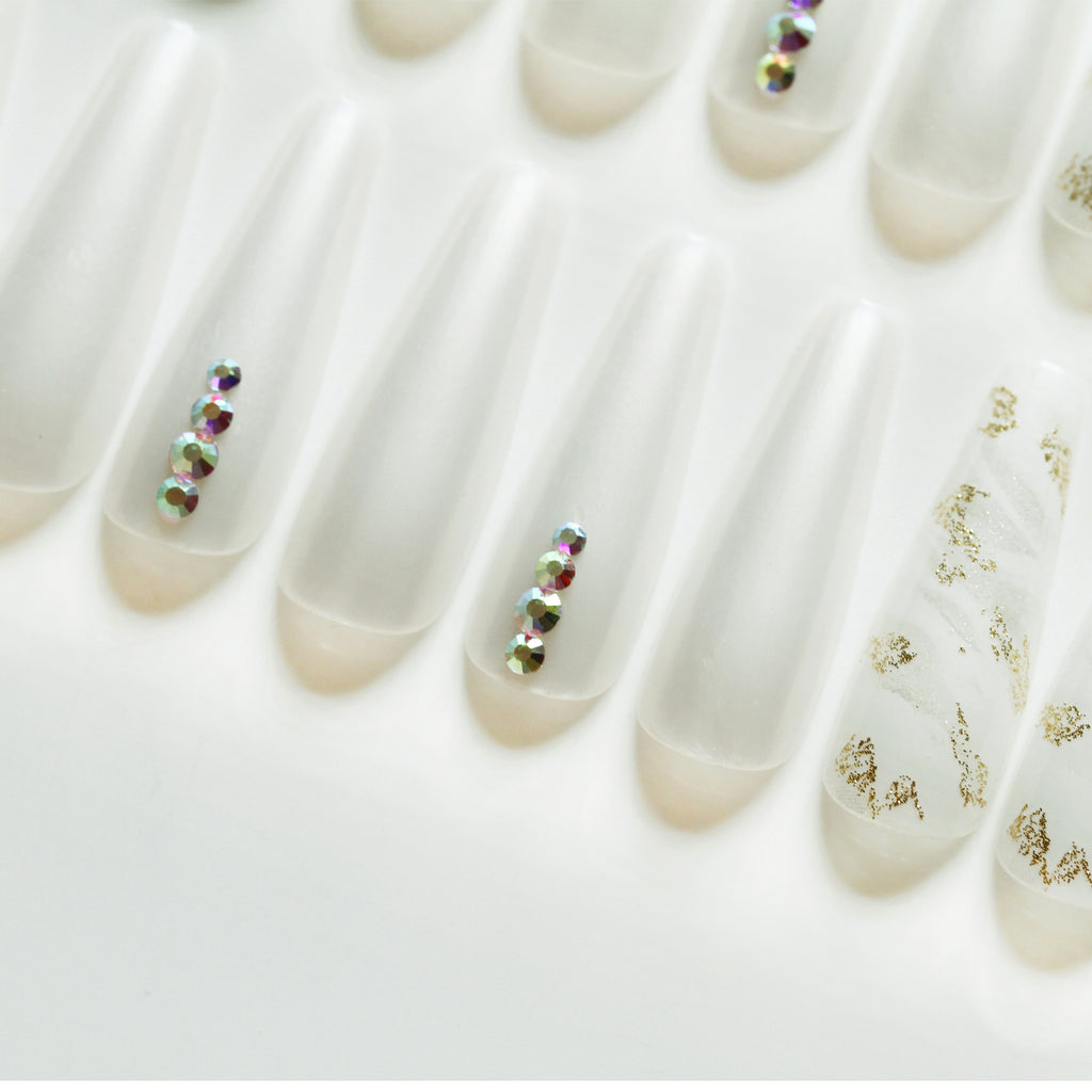 Joyme Finished Nail Beauty Long Ballet Nail Stickers 30 Pieces Delivery Tool For Free