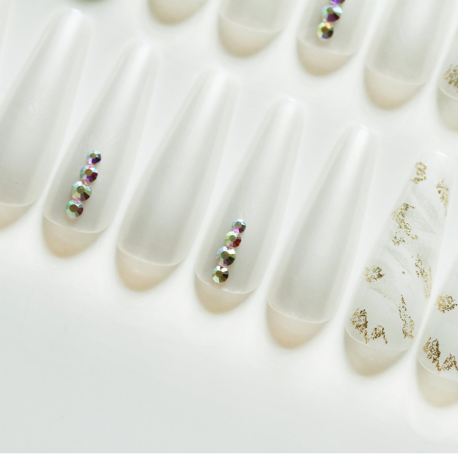 Joyme Finished Nail Beauty Long Ballet Nail Stickers 30 Pieces Delivery Tool For Free