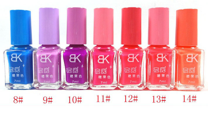 Luminous Nail Polish Night Fluorescent  Candy Color Art Supplies