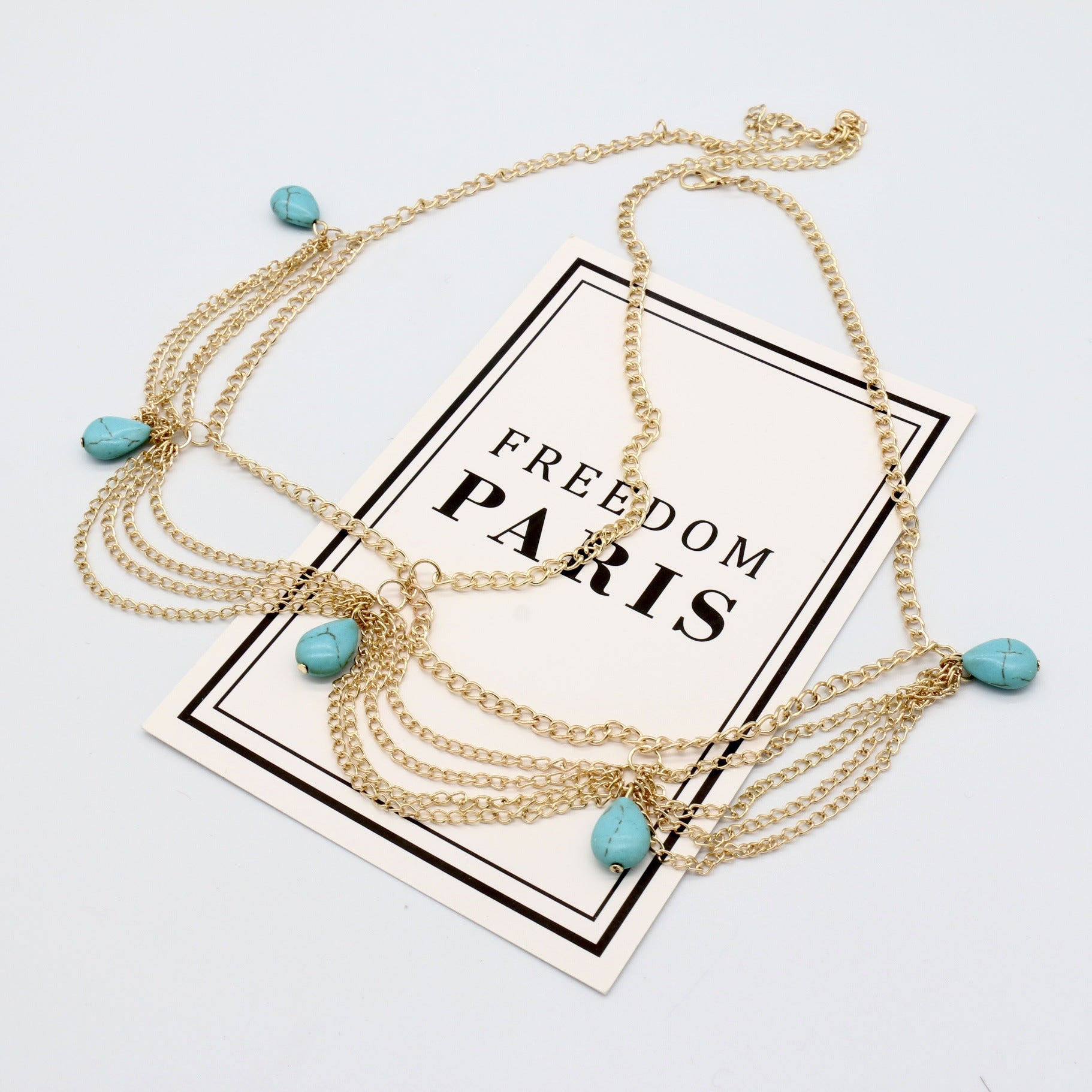 Bohemian Ethnic Style Turquoise Tassel Headband