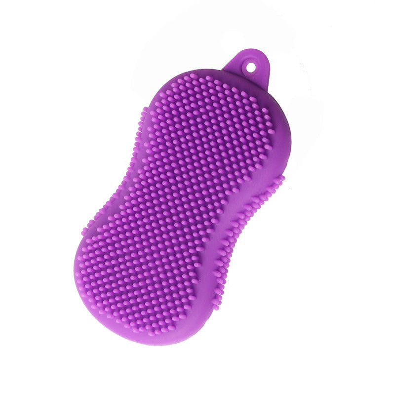 Multifunctional Double-sided Silicone Shampoo And Bath Brush