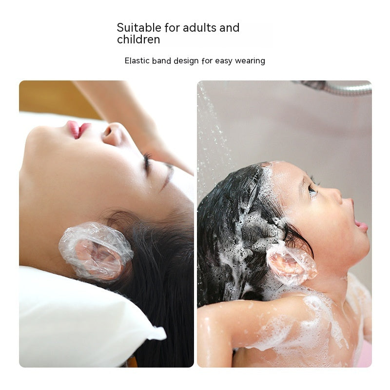 Disposable Plastic Earmuffs Shampoo Bath Water And Dirt Resistant