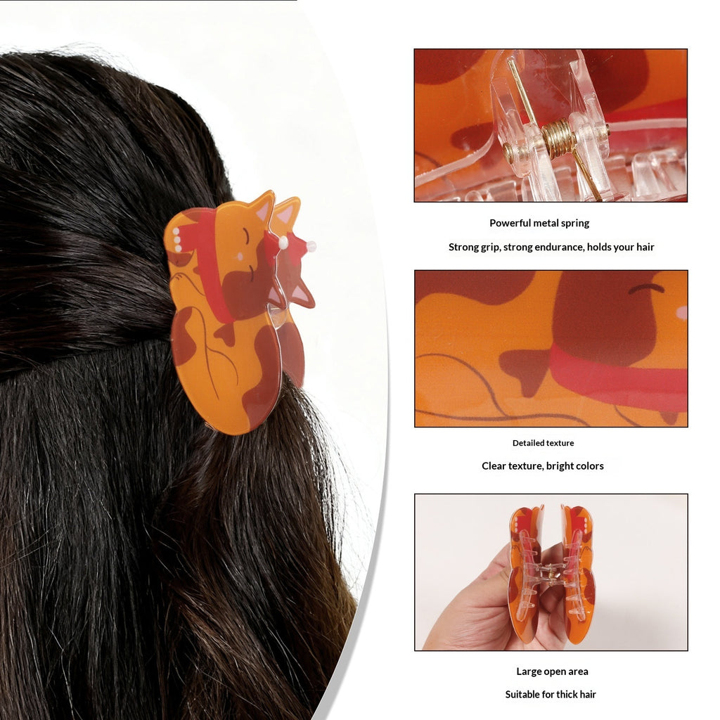Christmas-themed Atmosphere Hair Clips Shark Clips