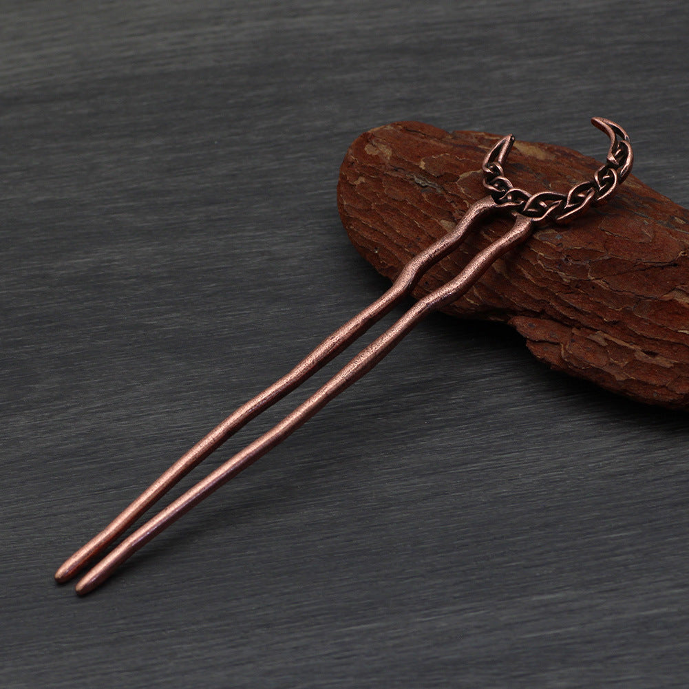 New Headdress Simple Moon Hairpin