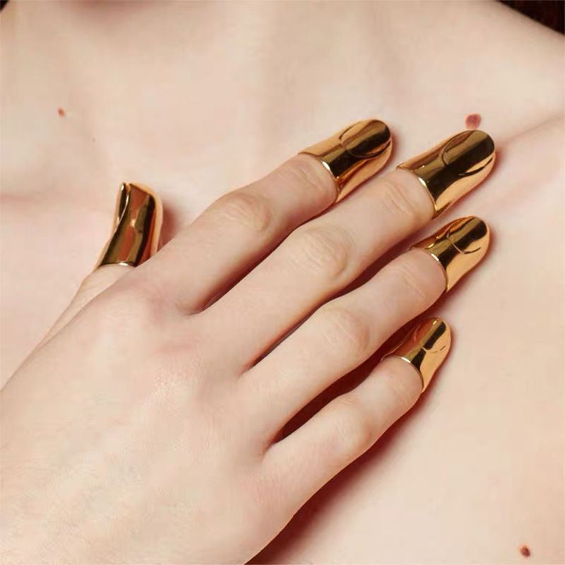 Small Opening Copper Nail Ring Set
